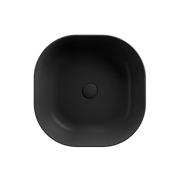 Umywalka Nablatowa Ceramiczna Cirrus Black Matt 42,5x42,5x14,5 od Mobi