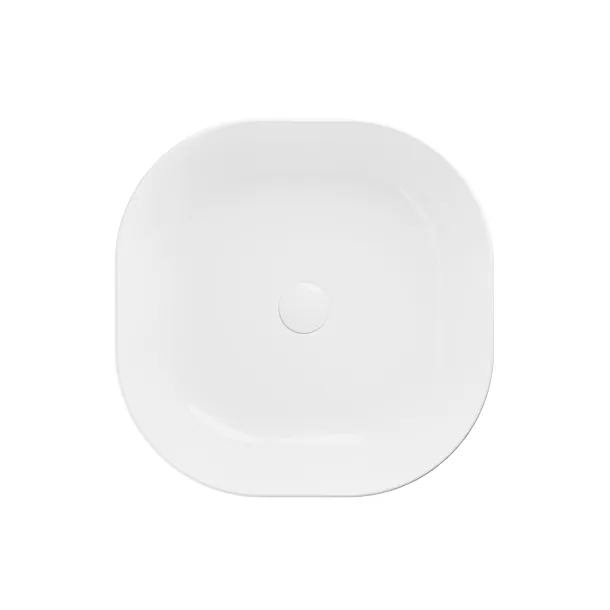 Umywalka Nablatowa Ceramiczna Cirrus Glossy Whit 42,5x42,5x14.5 od Mobi