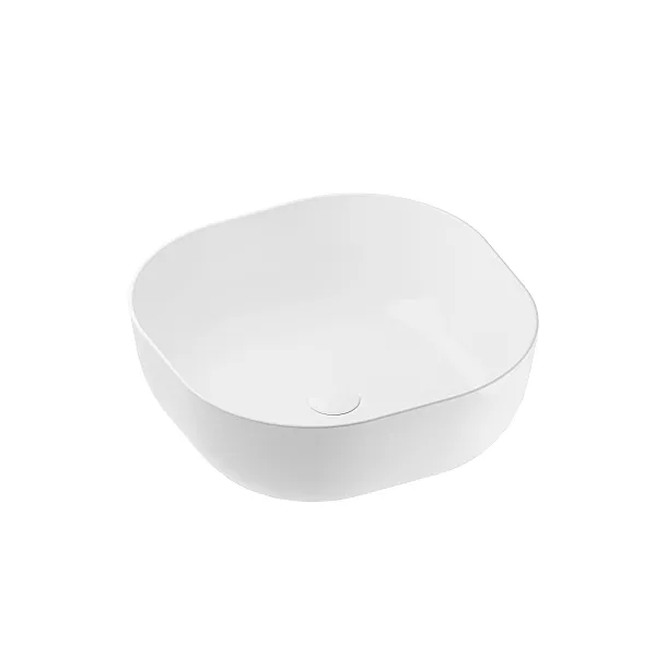 Umywalka Nablatowa Ceramiczna Cirrus Glossy Whit 42,5x42,5x14.5 od Mobi