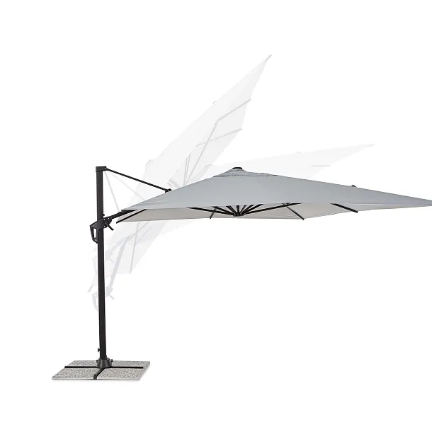Parasol Ogrodowy Vega Jasny Szary 300x400 cm od Bizzotto