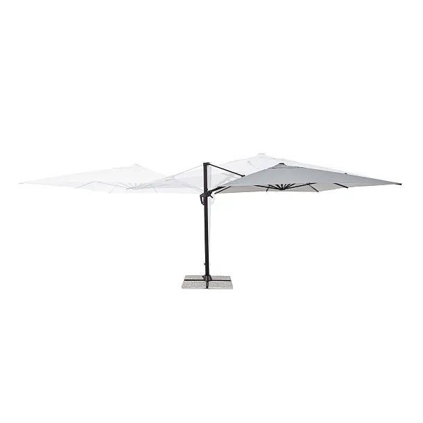 Parasol Ogrodowy Vega Jasny Szary 300x400 cm od Bizzotto