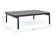 Stolik Kawowy Ogrodowy Florencia Grafitowy WG21 120x75 cm od Bizzotto