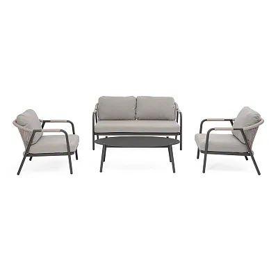 Zestaw Mebli Ogrodowych Miravet Antracytowy/Khaki od Bizzotto