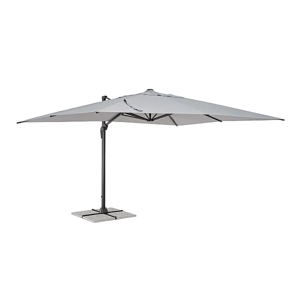 Parasol Ogrodowy Vega Jasny Szary 300x400 cm od Bizzotto