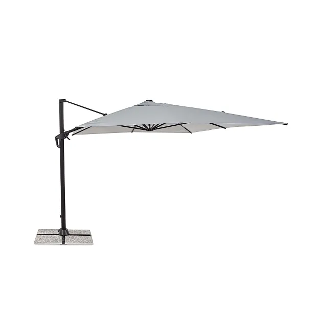 Parasol Ogrodowy Vega Jasny Szary 300x400 cm od Bizzotto
