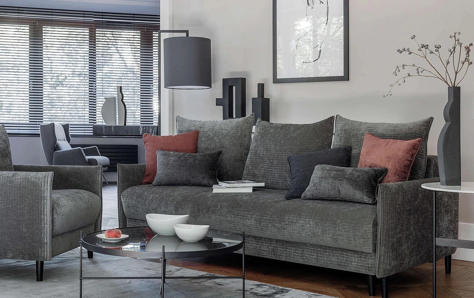 Sofa Figa od Maxliving kolor szary