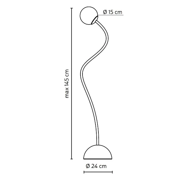 Lampa Zewnętrzna Stojąca Moony Biała od Karman