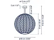 Lampa Sufitowa Zewnętrzna Nans Sphere PF/60 Beżowo-Szara od Bover