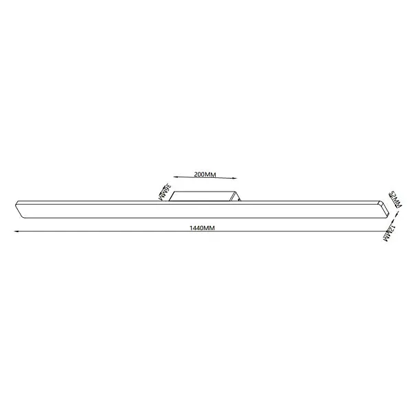 Lampa Ścienna Zewnętrzna Lotus Czarna 144cm od Mantra