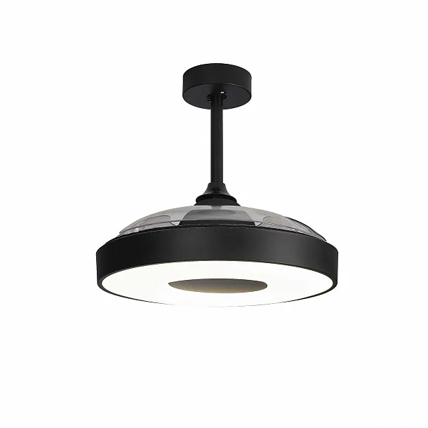 Lampa Sufitowa z Wentylatorem i Wysuwanymi Łopatkami Coin Fun Czarna od Mantra