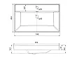Umywalka Ceramiczna Wpuszczana w Blat Study Square 75,5x46,3v14,7 od Mobi