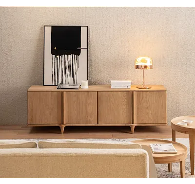 KOMODA RTV Z KOLEKCJI NOTCH DĄB BIAŁY od MAXLIVING