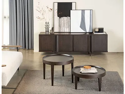 KOMODA RTV Z KOLEKCJI NOTCH DĄB PALONY od MAXLIVING