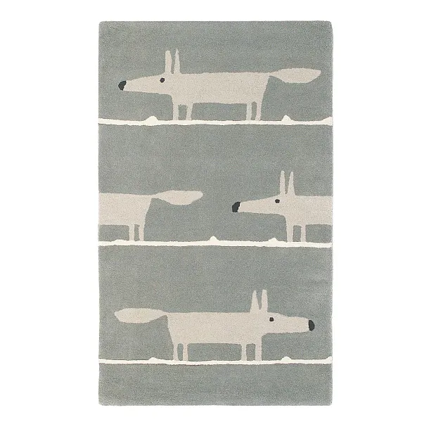 Dywan Dziecięcy Wełniany Mr Fox Silver 90x150 cm od Carpets&More