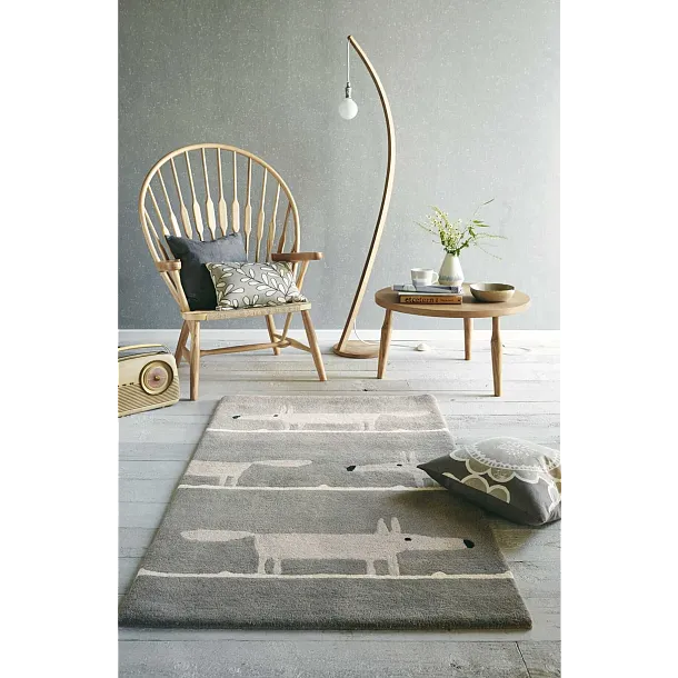 Dywan Dziecięcy Wełniany Mr Fox Silver 90x150 cm od Carpets&More