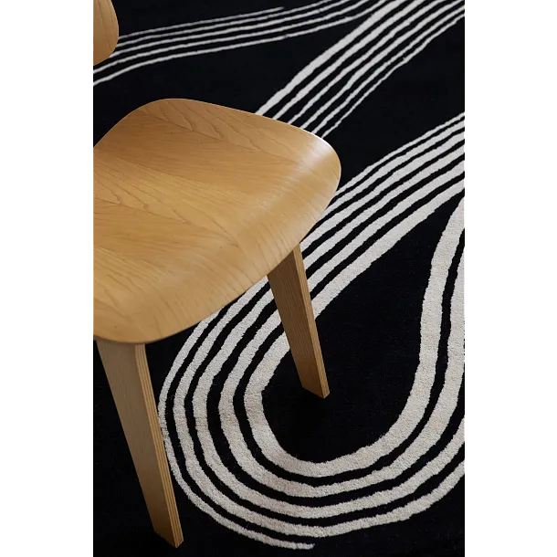 Dywan Wełniany Decor Flow Caviar 160x230 cm od Carpets&More