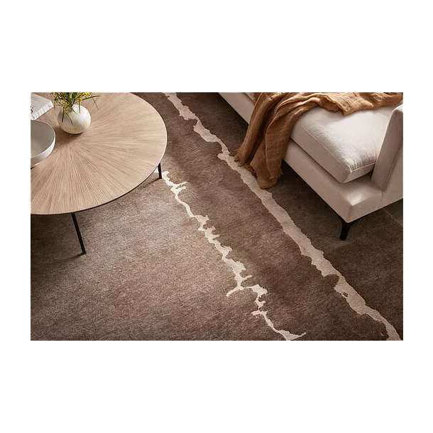 Dywan Wełniany New Age Path Brown 170x240 cm od Carpets&More