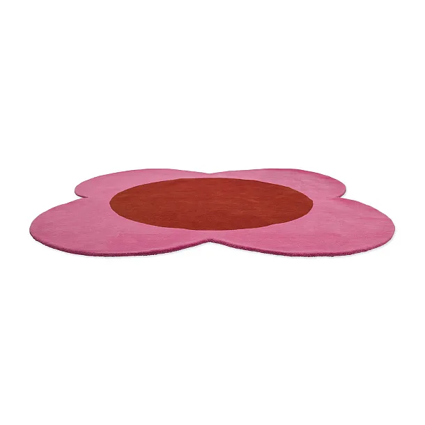 Dywan Okrągły Flower Spot Pink/Red 150x150 cm od Carpets&More
