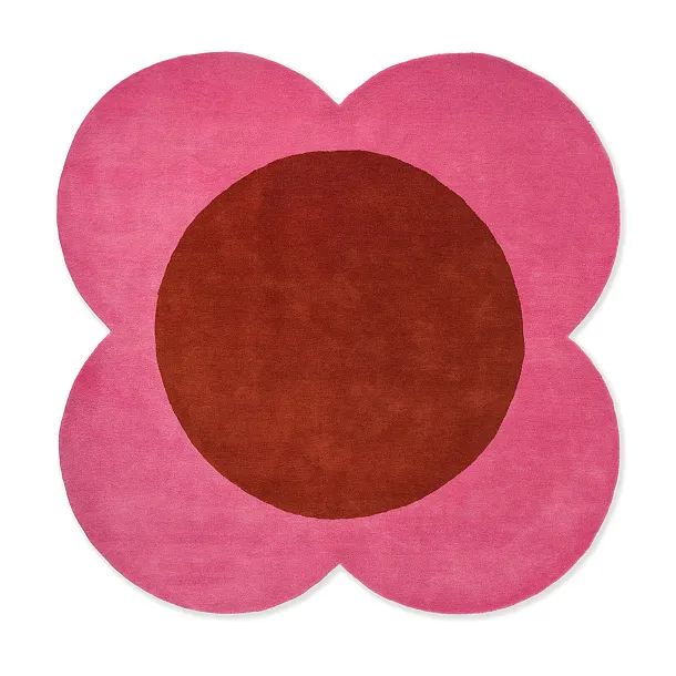 Dywan Okrągły Flower Spot Pink/Red 150x150 cm od Carpets&More