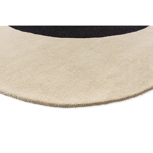 Dywan Okrągły Flower Spot Ecru/Black 150x150 cm od Carpets&More