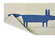 Dywan Dziecięcy Wełniany  Mr Fox Pebble Denim 90x150 cm od Carpets&More