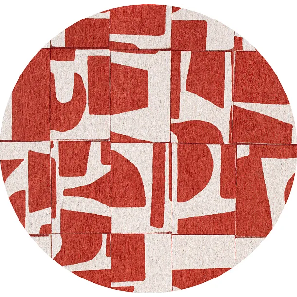 Dywan Okrągły Papercut Rust Round 240x240 cm od Carpets&More