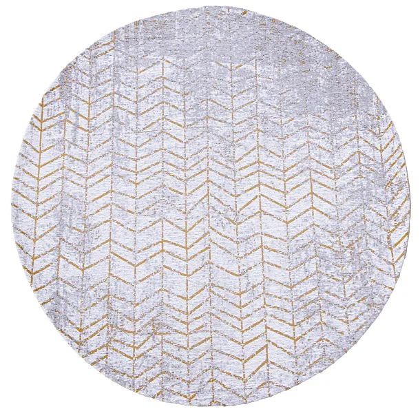 Dywan Okrągły Jacobs Ladder Central Yellow Round 240x240 cm od Carpets&More