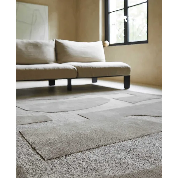 Dywan Wełniany Mural Cement 170x240 cm od Carpets&More