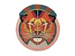 Dywan Okrągły Znak Zodiaku Lew Zodiac Leo 200x200 cm od Carpets&More