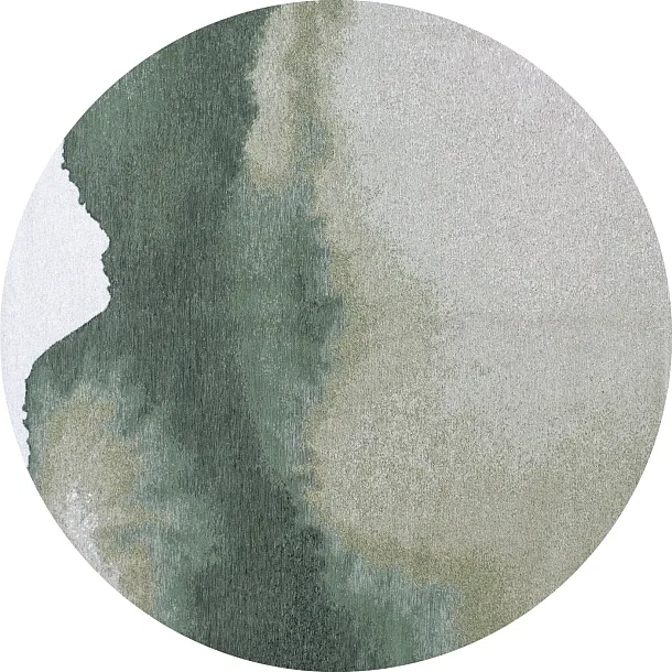 Dywan Okrągły Lagoon Palm Green Round 240x240 cm od Carpets&More
