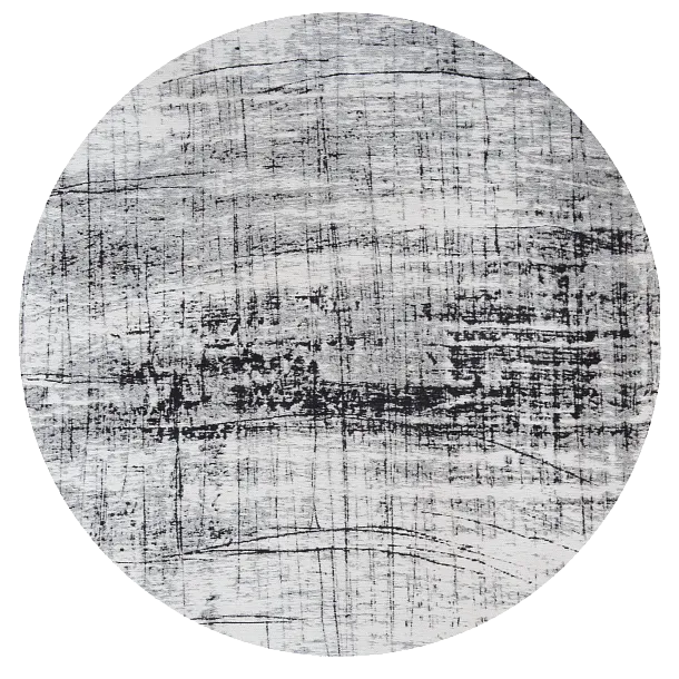 Dywan Okrągły Griff Metro Black White Round 240x240 cm od Carpets&More