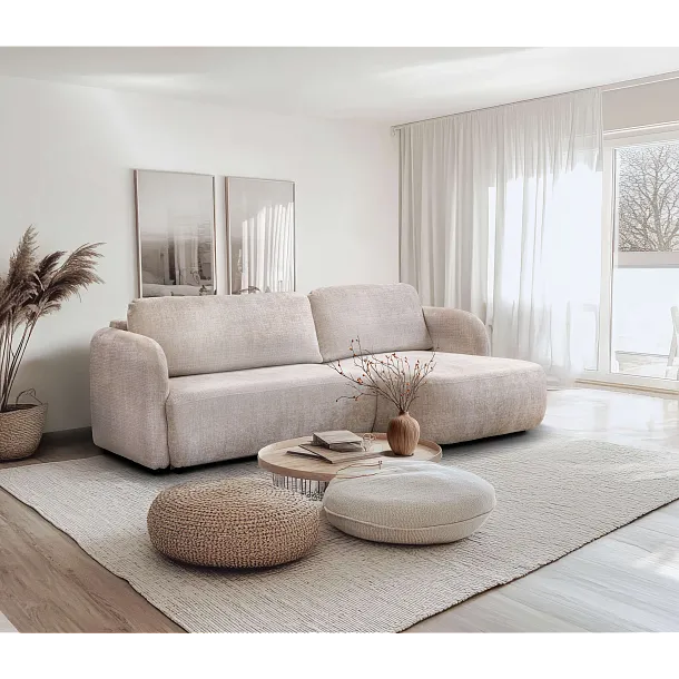 Sofa Narożna z Funkcją Spania Norell od Maxliving