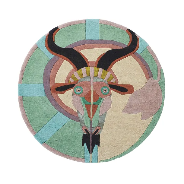 Dywan Okrągły Znak Zodiaku Koziorożec Zodiac Capricorn 200x200 cm od Carpets&More