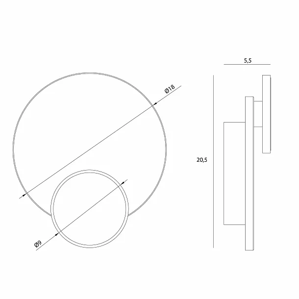 Kinkiet MAX-LIGHT Fuji I W0091