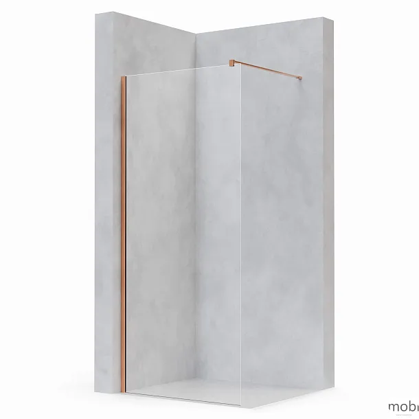 KABINA PRYSZNICOWA WALK-IN COPPER BRUSHED OD MOBI