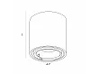 Lampa Sufitowa Fix Czarna 6W od Maxlight