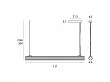 Lampa Wisząca Fayette 121 cm Złota od Maxlight