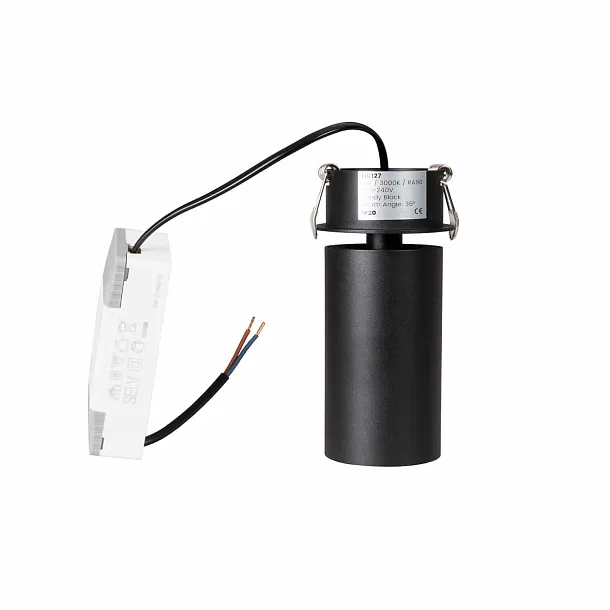 Lampa Sufitowa Podtynkowa Halo D Czarna od Maxlight