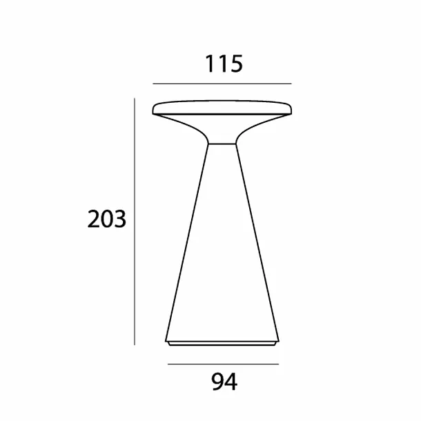 Lampa Stołowa Funghi Szara od Maxlight