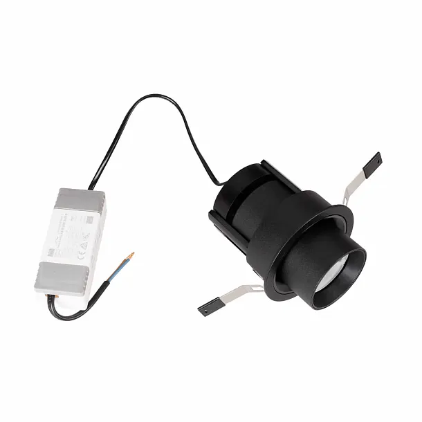 Lampa Sufitowa Podtynkowa Halo F Czarna od Maxlight