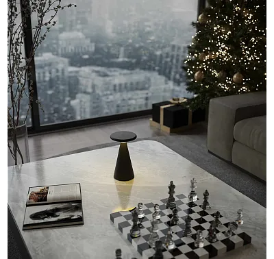 Lampa Stołowa Funghi Czarna od Maxlight