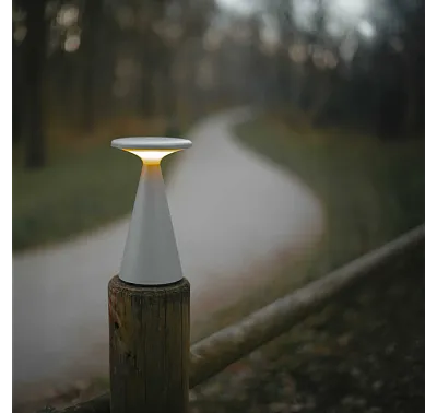 Lampa Stołowa Funghi Szara od Maxlight