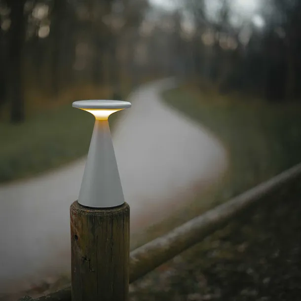 Lampa Stołowa Funghi Szara od Maxlight