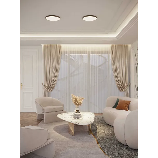 Plafon Lumos Czarny 36W IP44 od Maxlight