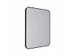 Lustro Mirror Prostokąt Podświetlane Czarne 76x91cm od Maxlight