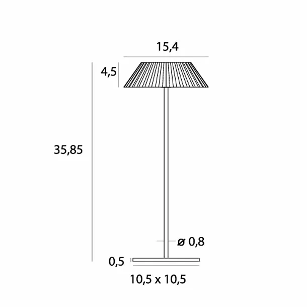Maxlight Muffin T0065 Lampa Stołowa Ciemnoszara IP44