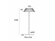 Maxlight Muffin T0065 Lampa Stołowa Ciemnoszara IP44
