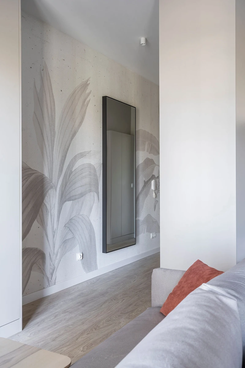 Apartament Inwestycyjny 29 m² w Katowicach- tapeta winylowa z elementem kwiatowym.JPG [159.60 KB]