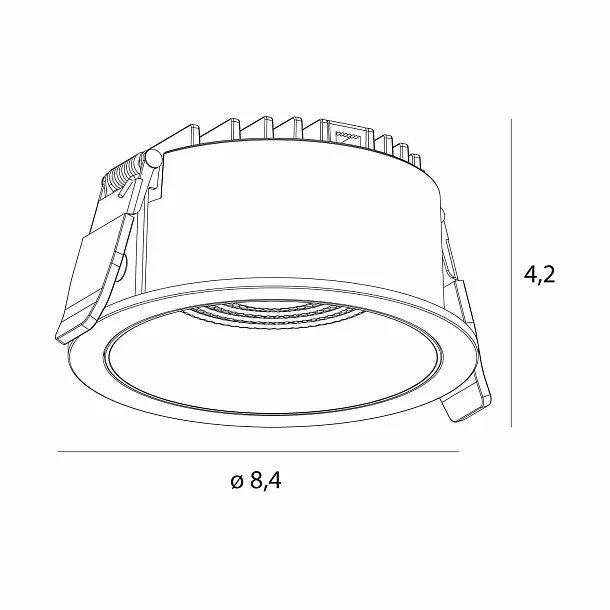 Lampa Wpustowa Nebris Biała 10W od Maxlight