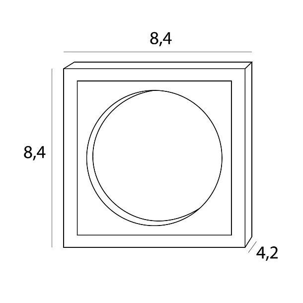Oprawa Wpustowa Spilio do Skompletowania z Modułem HM190 i Trafo HT190 od Maxlight